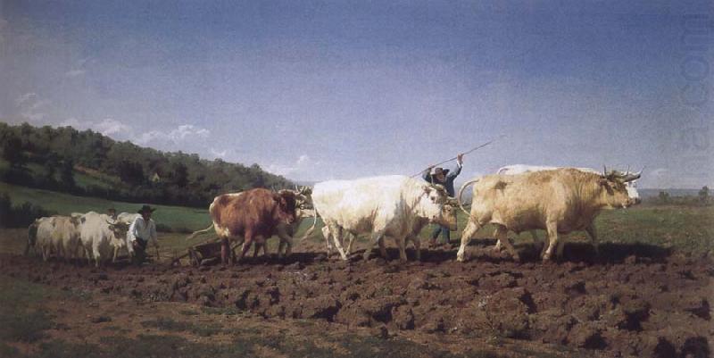 Rosa Bonheur Ploughing in the Nivenais china oil painting image